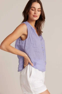 Mouwloze Gesmokte Schouderblouse - Paarse Iris>Bella Dahl Cheap