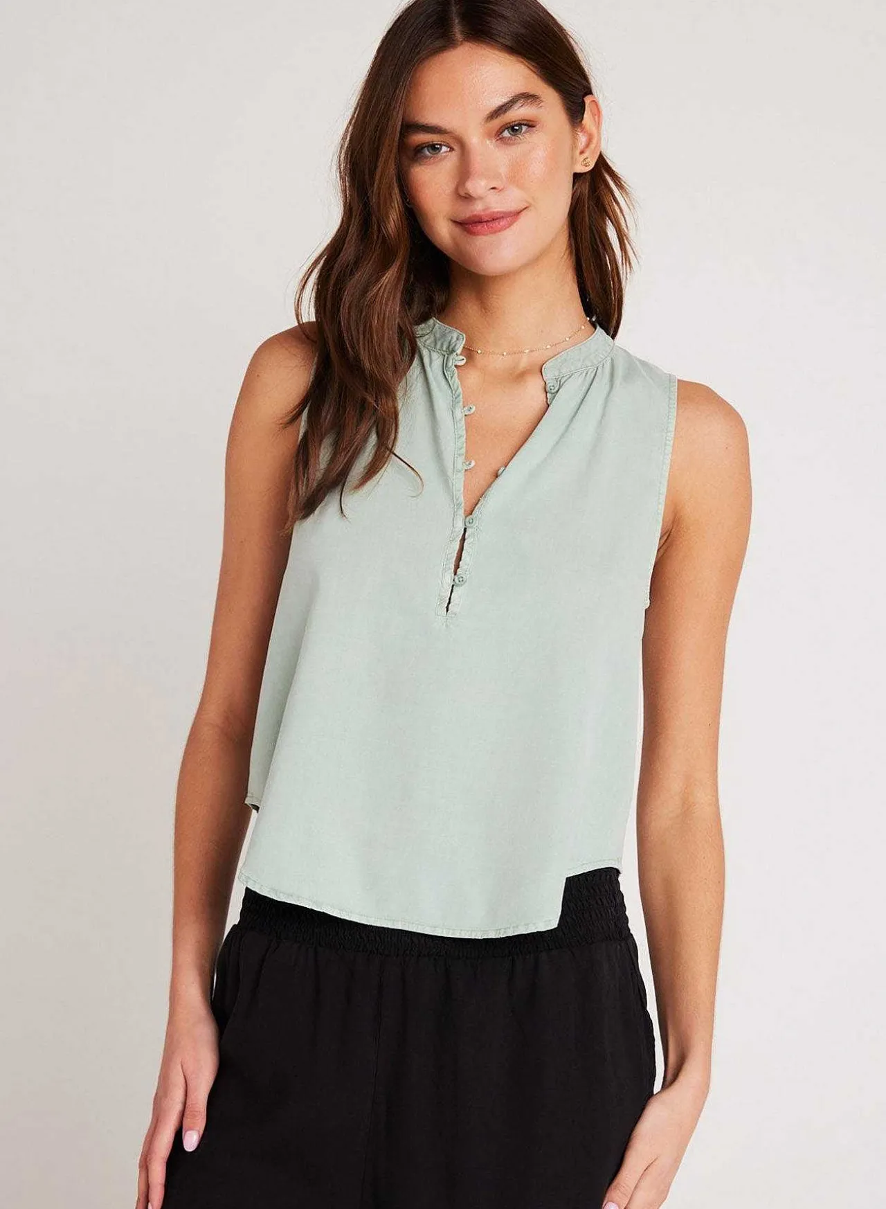 Mouwloze Trui - Oase Groen>Bella Dahl New