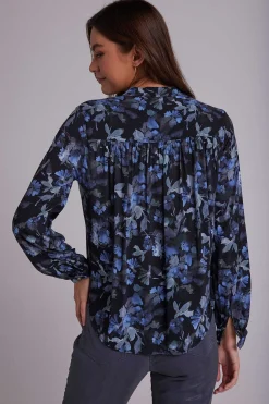 Overhemd Met Gesmokte Schouder - Frosted Bloemenprint><noscript><img width=