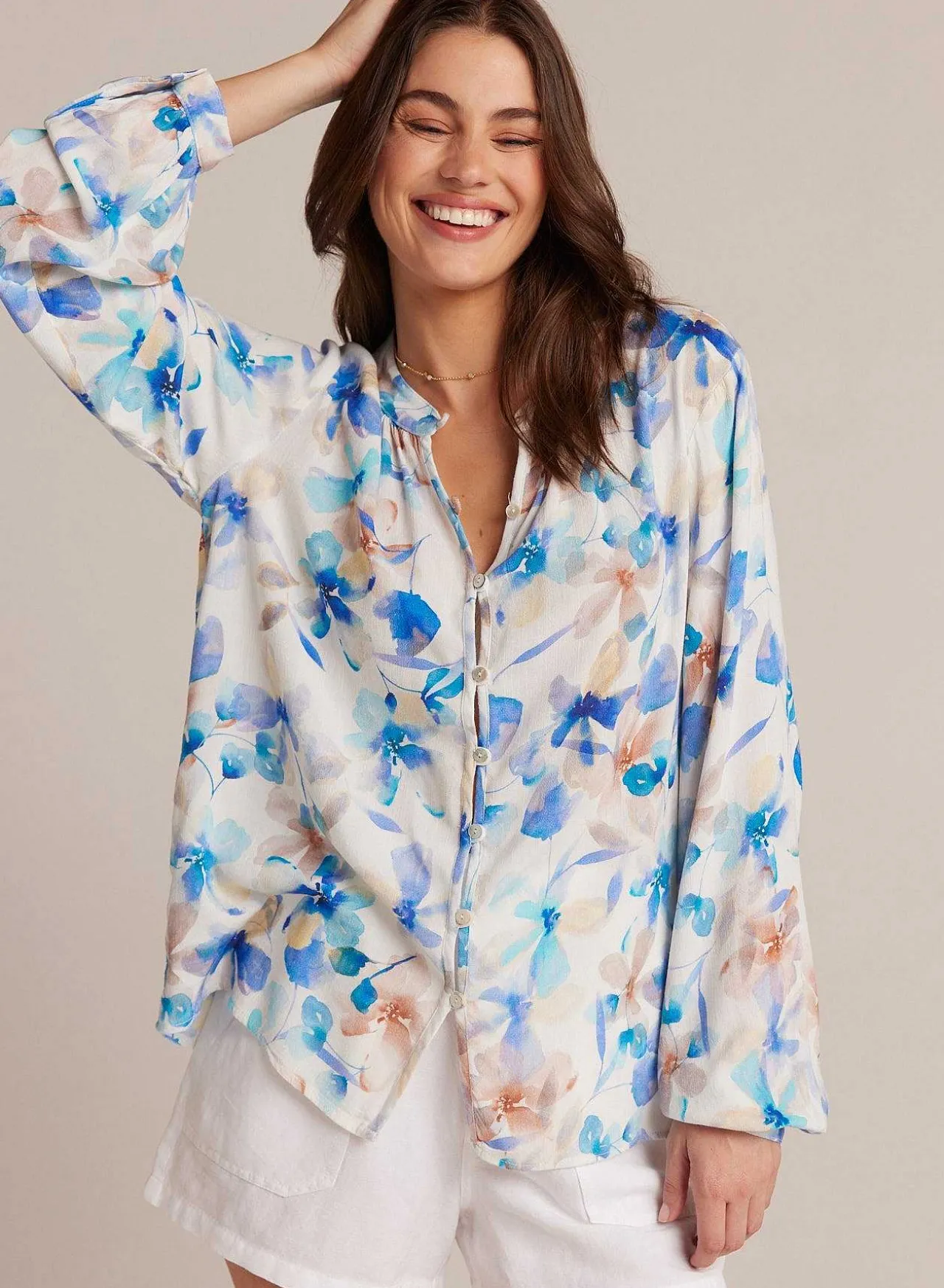Overhemd Met Knooplus Aan De Voorkant - Malibu-Bloemenprint>Bella Dahl Cheap