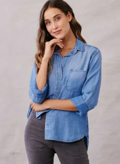 Overhemd Met Knoopsluiting - Medium Ombre-Wassing>Bella Dahl Hot