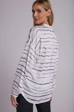 Overhemd Met Lange Mouwen En Hoge Lage Zoom - Frosted Strepenprint>Bella Dahl New