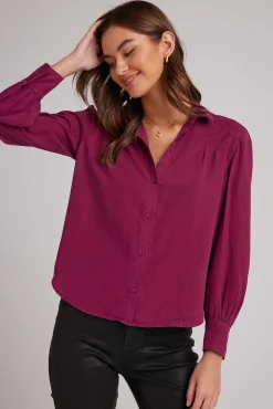 Pin Verscholen Knop Omlaag - Donker Magenta>Bella Dahl Sale
