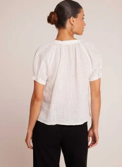 Raglan Trui Met Korte Mouwen - Wit>Bella Dahl Cheap