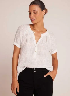 Raglan Trui Met Korte Mouwen - Wit><noscript><img width=