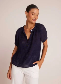 Raglan Trui Met Korte Mouwen - Tropic Navy><noscript><img width=