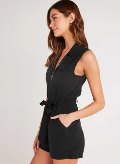Romper Met Ritssluiting Aan De Voorkant - Vintage Zwart>Bella Dahl Online