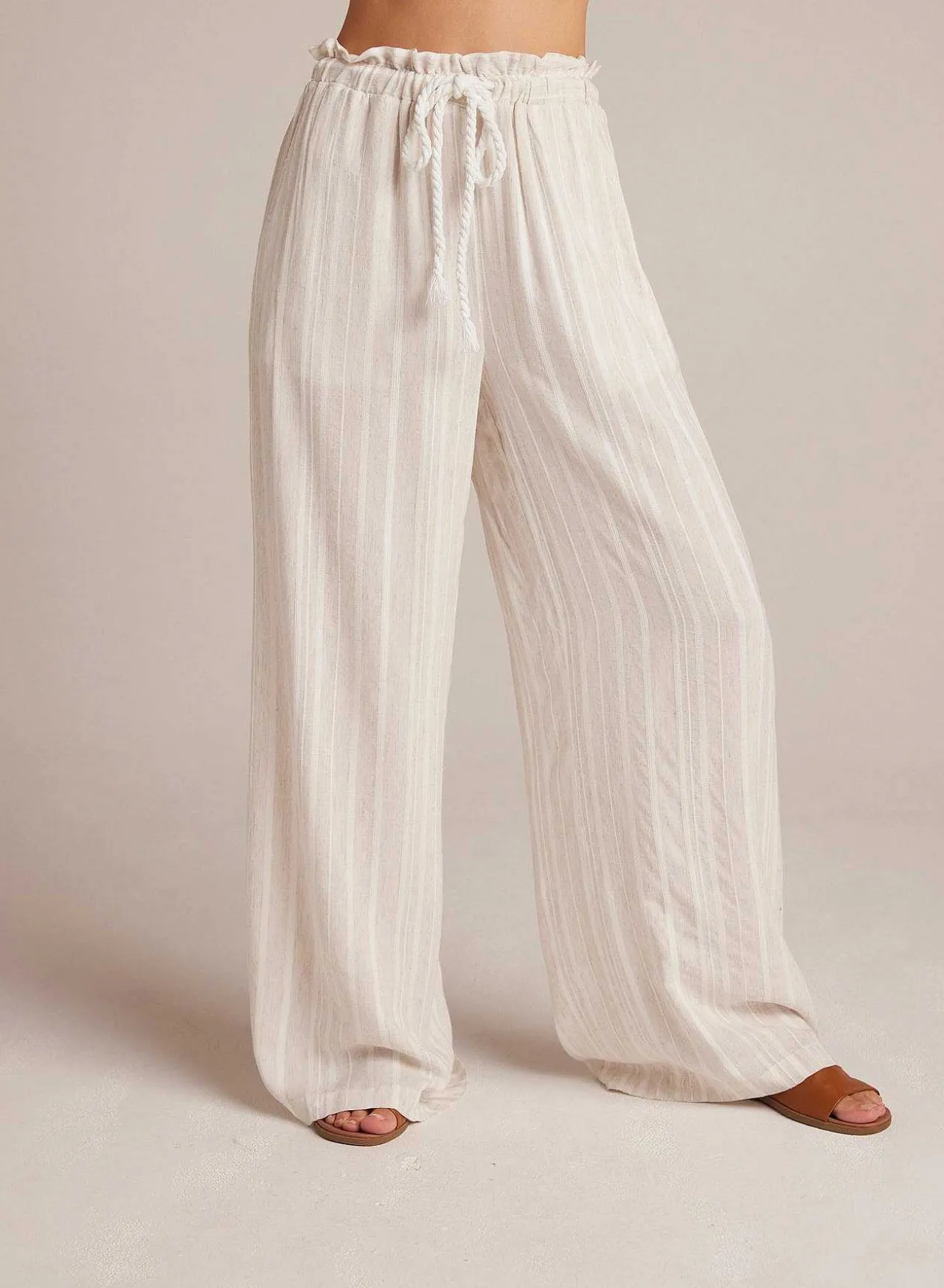 Ruche Taille Wijde Pijpen - Witte Zandstreep>Bella Dahl Hot
