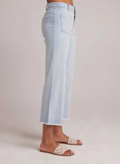 Sarah Frayed Zoom Wide Leg Crop - Ocean Mist Wash>Bella Dahl Store