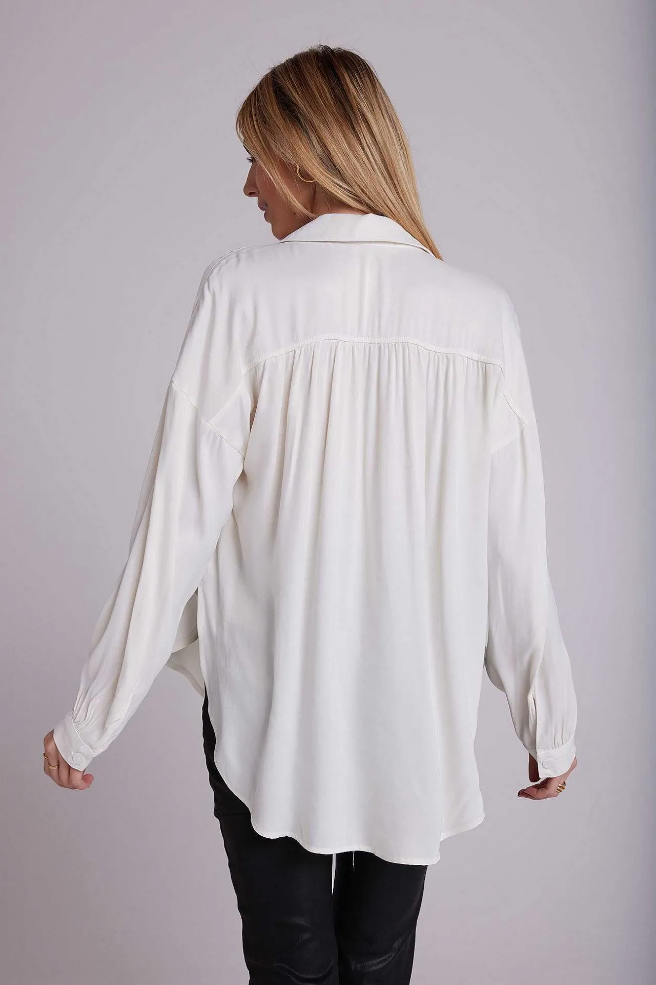 Satijnen Overhemd - Winterwit>Bella Dahl Outlet