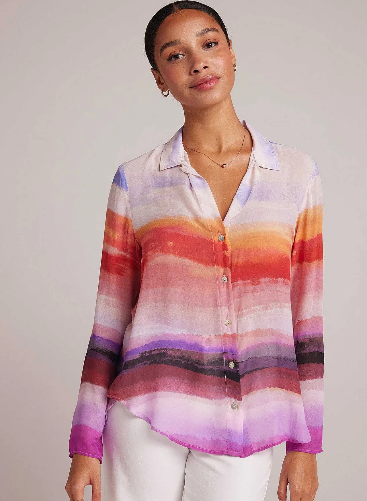 Schoon Overhemd - Canyon-Streepprint>Bella Dahl Shop