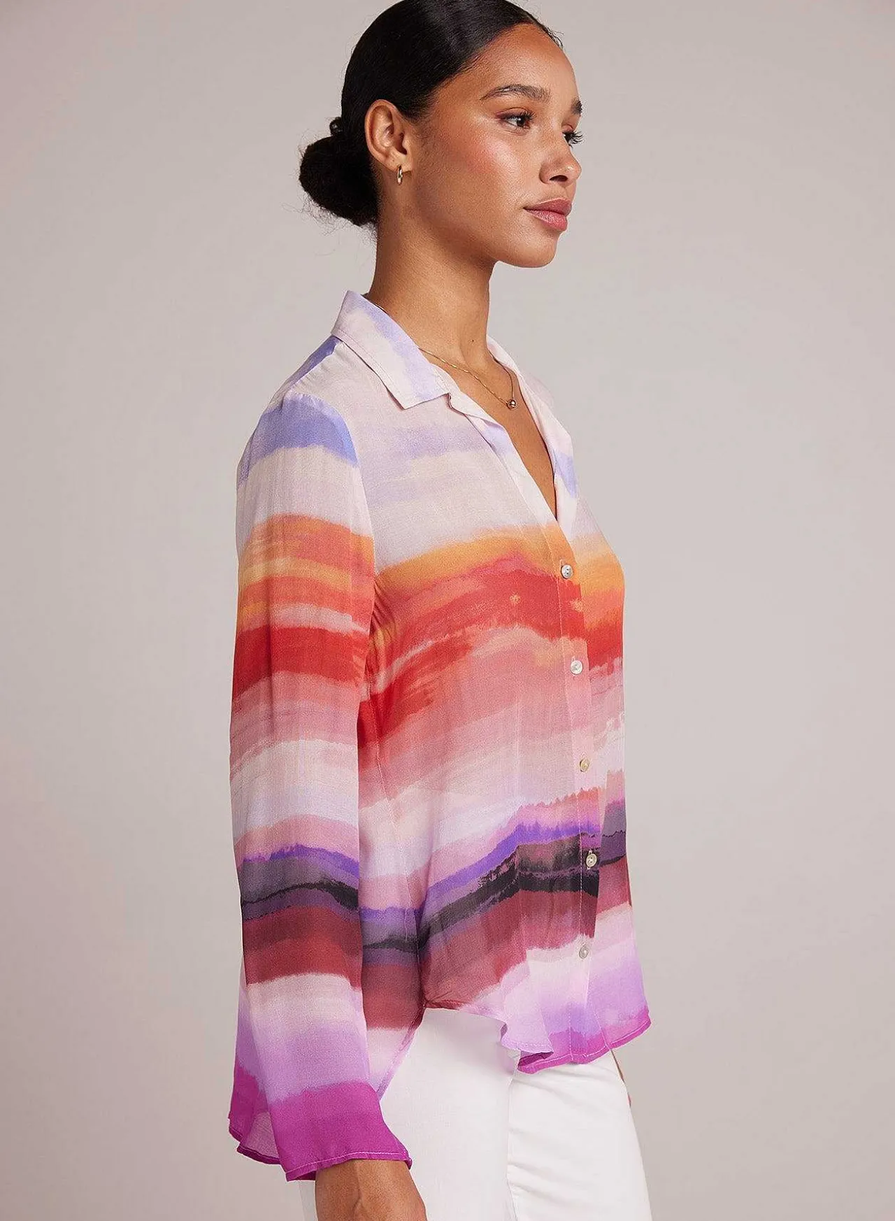 Schoon Overhemd - Canyon-Streepprint>Bella Dahl Flash Sale