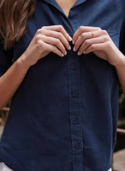 Shirt Staart Button Down - Eindeloze Zee><noscript><img width=