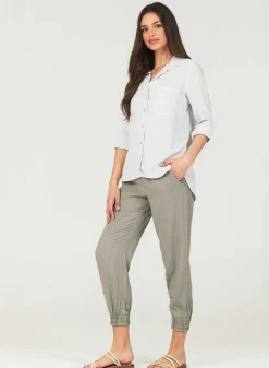 Shirt Staart Button Down - Mistige Lucht>Bella Dahl Fashion