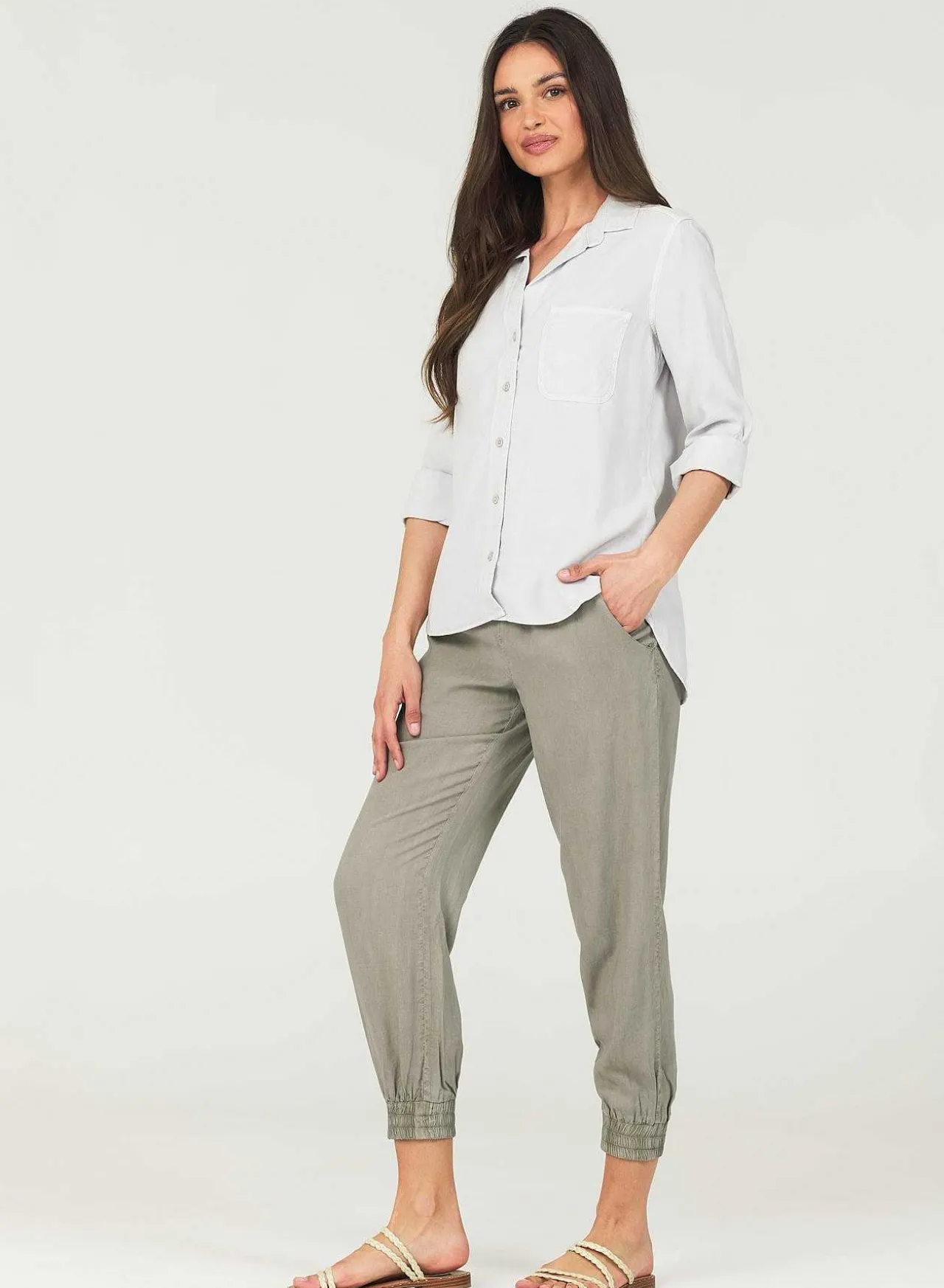Shirt Staart Button Down - Mistige Lucht>Bella Dahl Fashion