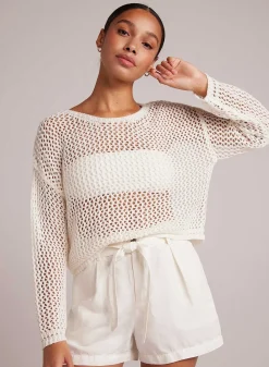 Slouchy Open Gebreide Trui - Gebroken Wit>Bella Dahl Discount