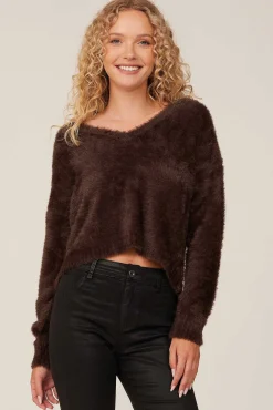 Slouchy Trui Met V-Hals - Kwartsbruin>Bella Dahl Clearance