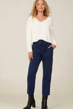 Slouchy Trui Met V-Hals - Winterwit><noscript><img width=