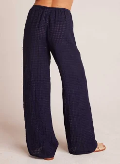 Strandbroek Met Wijde Pijpen En Zakken - Tropic Navy><noscript><img width=