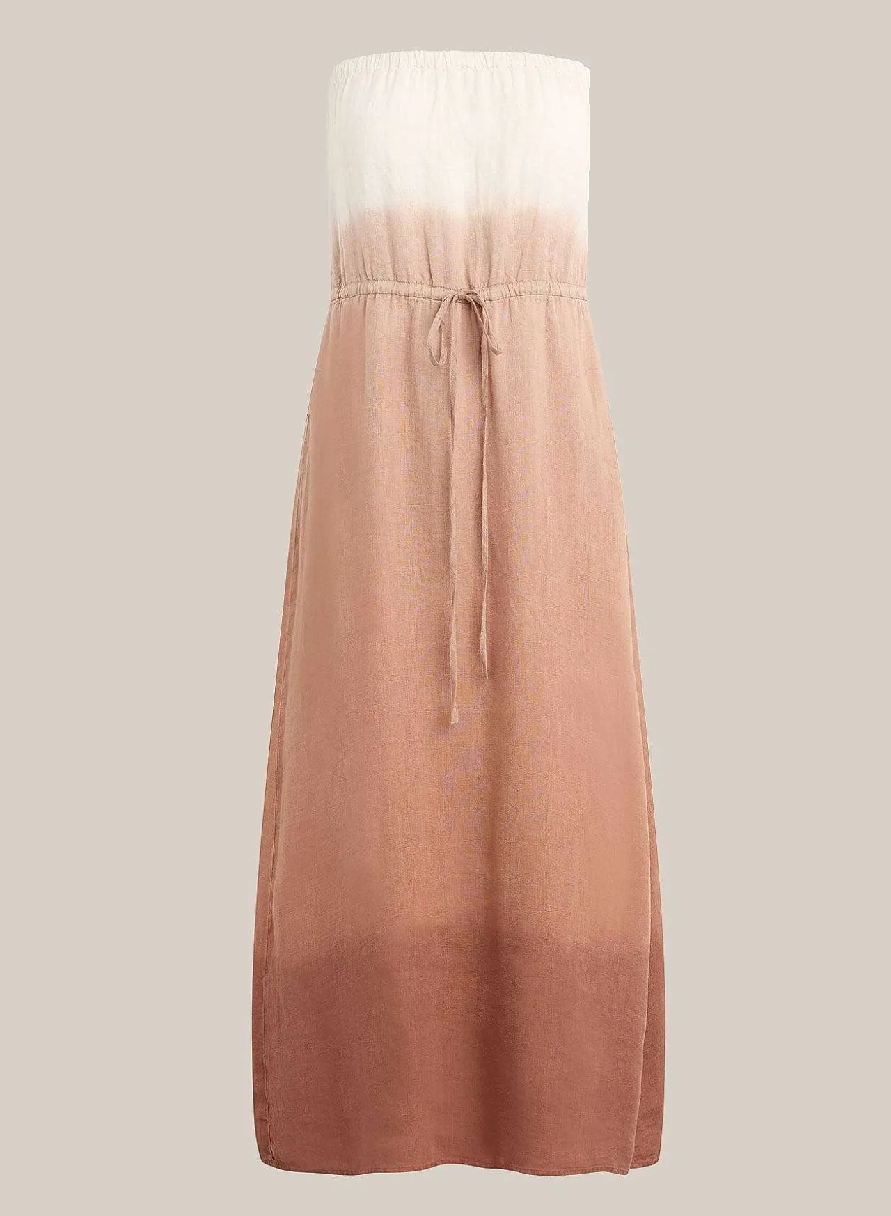 Strapless Linnen Maxi-Jurk - Coconut Ombre Dye>Bella Dahl Best Sale