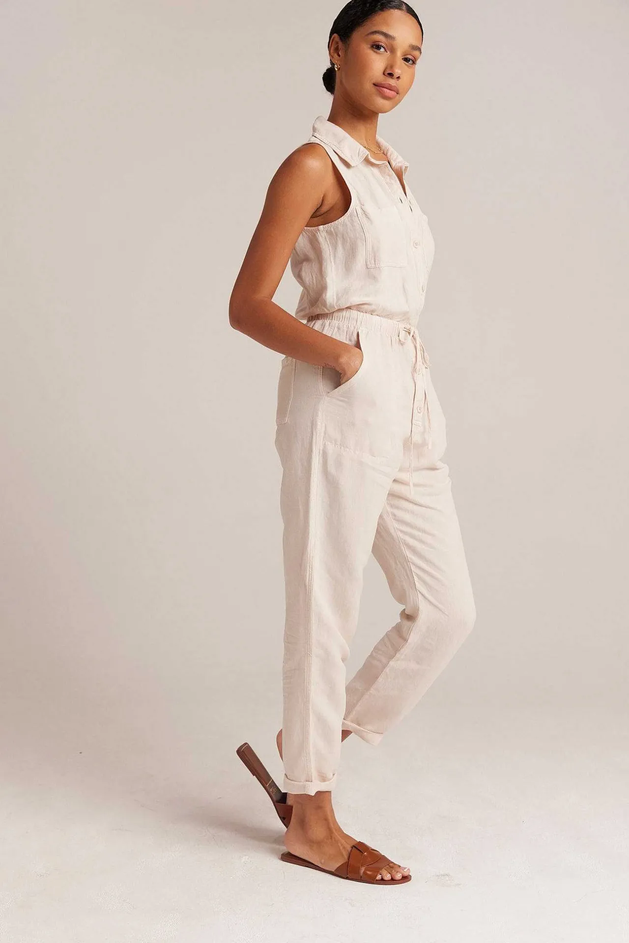 Sunday Pocket Jumpsuit - Zandkaki>Bella Dahl Sale