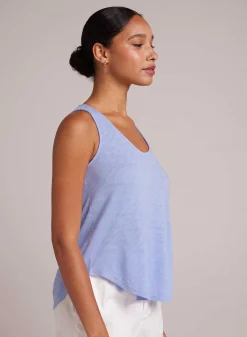 Tanktop Met Ronde Hals - Peri Blauw>Bella Dahl Shop