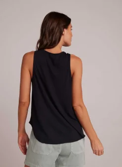 Tanktop Met Ronde Hals - Zwart>Bella Dahl Fashion