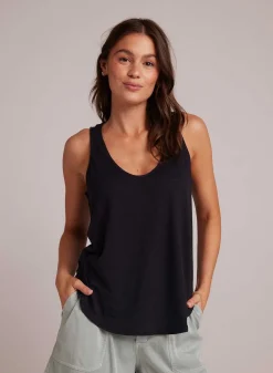 Tanktop Met Ronde Hals - Zwart>Bella Dahl Fashion