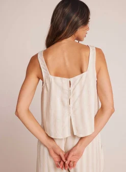 Tanktop Met Vierkante Hals - Playa Sand Stripe><noscript><img width=