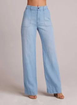 Taylor Utility Jeans Met Wijde Pijpen - Coastal Wash>Bella Dahl Cheap