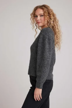 Trui Met Lange Mouwen En Ronde Hals - Schaduwgrijs><noscript><img width=