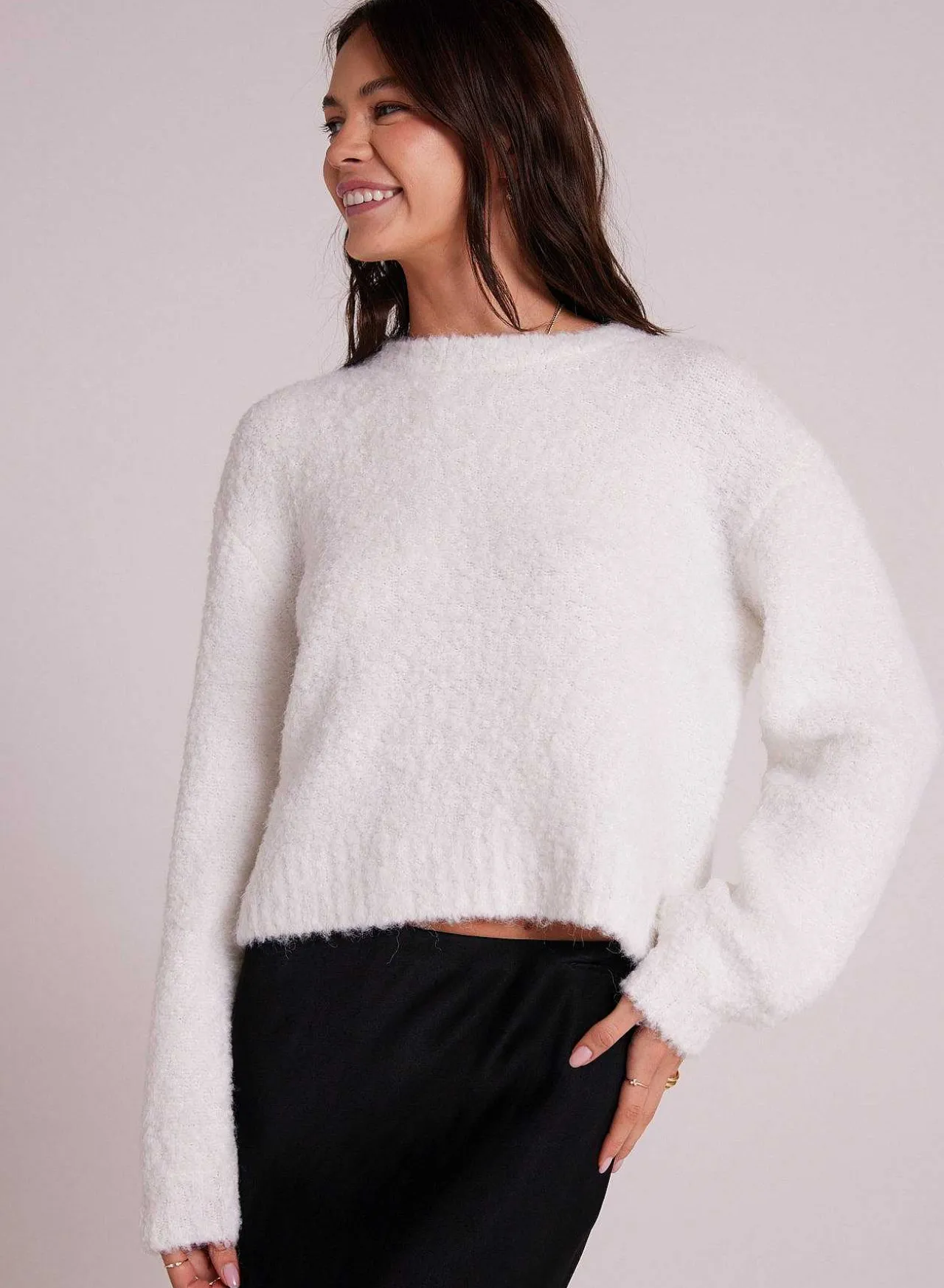 Trui Met Lange Mouwen En Ronde Hals - Winterwit>Bella Dahl Cheap