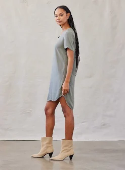 T-Shirtjurk Met V-Hals - Zacht Leger><noscript><img width=