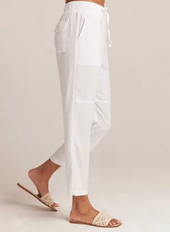 Utility Broek Met Strikceintuur - Wit>Bella Dahl Sale