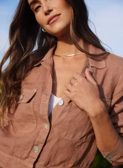 Utility Cropped Jack - Woestijnbruin>Bella Dahl Hot
