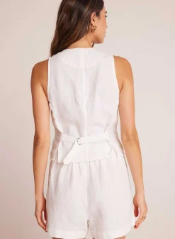 Vest Met Trekkoord Aan De Achterkant - Wit>Bella Dahl Clearance